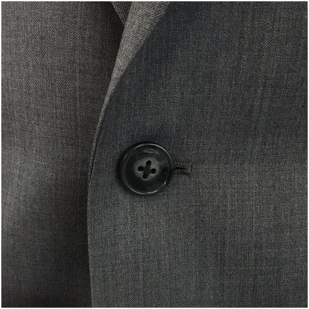 Calvin Klein Mens Blazer Sport Coat Two Button Wool Jacket 46L Slim Casual Suits